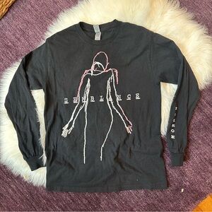 MorMor “Semblance” Black Long Sleeve Graphic T-Shirt